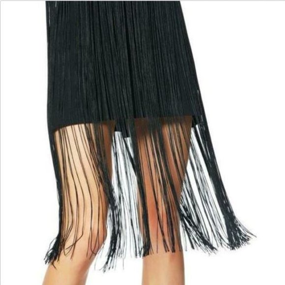 Ramy Brook Rikki Fringe Strapless Mini Dress 8 - Picture 2 of 8